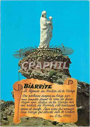 Cartes postales moderne Biarritz le Rocher de la Vierge