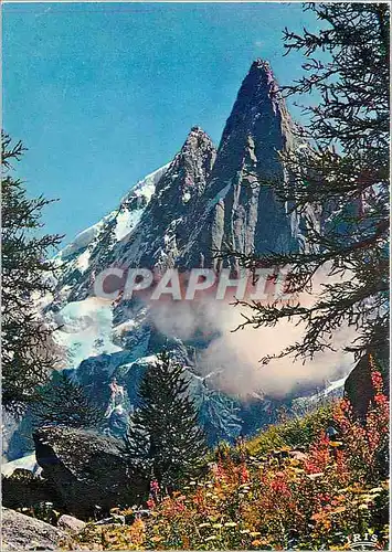 Cartes postales moderne Chamonix Mont Blanc Les Drus et l'aiguille Verte depuis le Montenvers