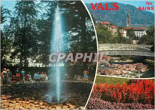 Cartes postales moderne Vals les Bains Ardeche La Source intermitten et les Ponts sur la Volane