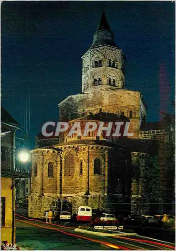 Moderne Karte Orcival Puy de Dome Son eglise romane