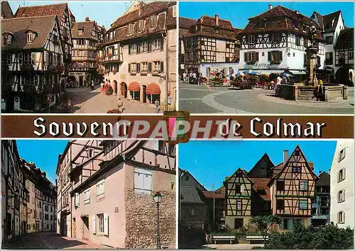 Moderne Karte Souvenir de Colmar Haut Rhin Alsace France