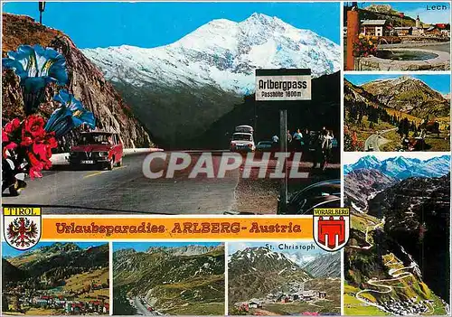 Moderne Karte Arlberg Osterreich Austria Autriche