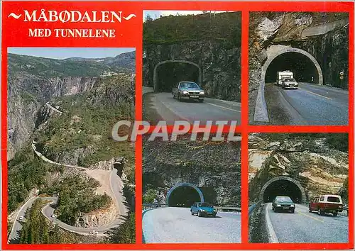 Cartes postales moderne Norge Mabodalen med Tunnelle