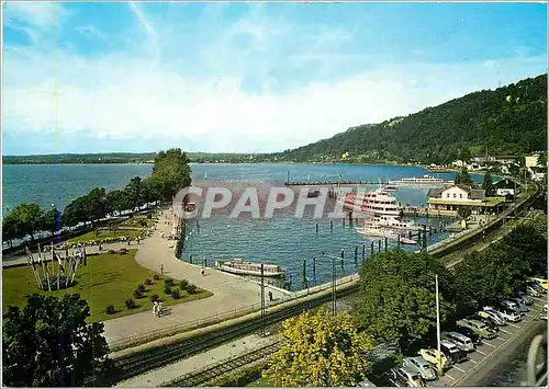 Moderne Karte Bregenz Hafen mit Blumenmolo