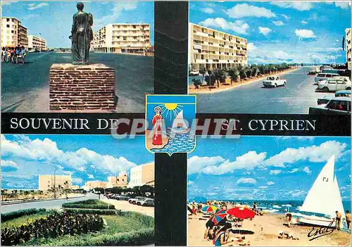 Cartes postales moderne Saint Cyprien Plage Pyrenees Orientales Divers aspects de la ville et de la plage