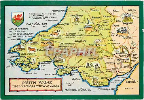 Cartes postales moderne South Wales The Marches The Wyle Valley