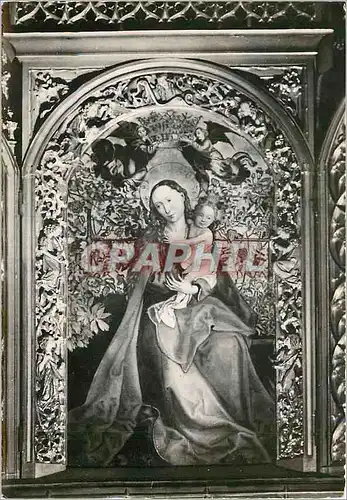 Cartes postales moderne Cathedrale de Colmar Martin Schoengauer la Vierge au buisson de roses