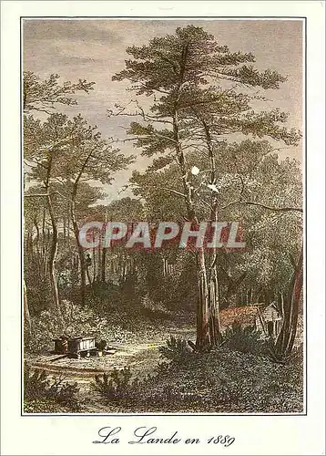 Moderne Karte La Lande Vieilles Gravures Landaises de 1889