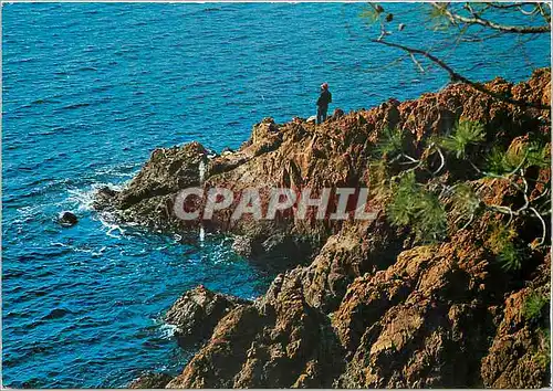 Moderne Karte Cote d'Azur Les rochers rouges