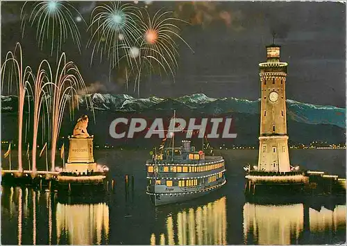 Cartes postales moderne Lindau im Bodensee L'entree du Port Bateau