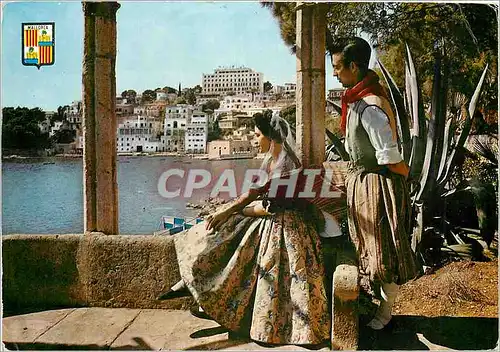 Cartes postales moderne Mallorca Palma Couple typique Corb Marf