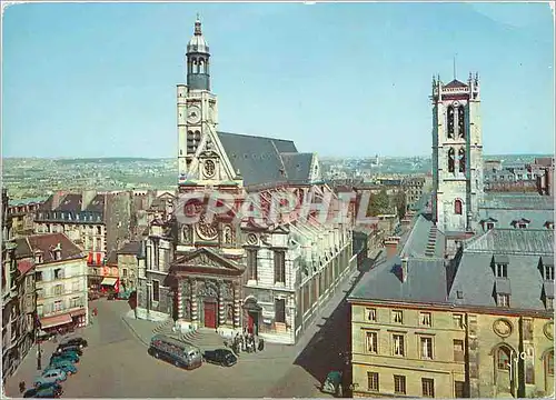 Cartes postales moderne Paris Place Sainte Genevieve Eglise Saint Etienne du Mont et Tours de Clovis