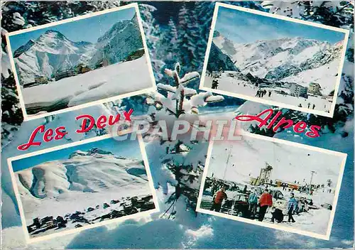 Cartes postales moderne Les Deux Alpes L'Alpe de Venosc et la Muzelle