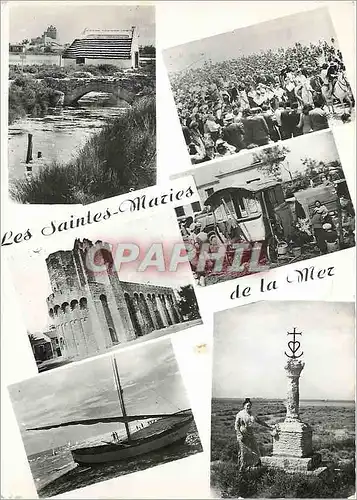 Cartes postales moderne Les Saintes Maries de la Mer Bouches du Rhone Cabane de Gardian Gitans Tsiganes