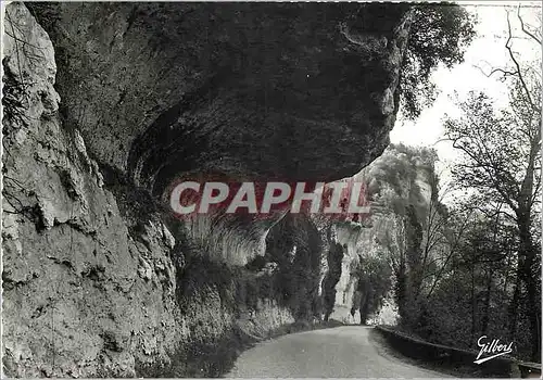 Moderne Karte Sites et Monuments du Perigord Les Eyzies Gorge d'enfer Au fond le Grand Roc