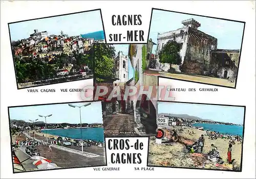 Cartes postales moderne Cagnes sur Mer Vue generale Chateau des Grimaldi