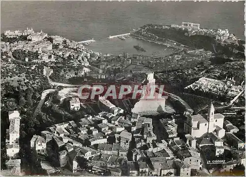 Cartes postales moderne En Avion sur La Principaute de Monaco Vue generale La Turbie