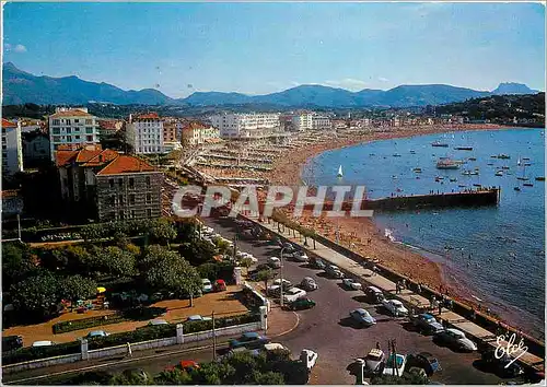 Moderne Karte St Jean de Luz Basses Pyr Vue Generale de la Plage