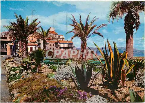 Moderne Karte Au Soleil de la Cote d'Azur Les jardins sur les remparts Antibes