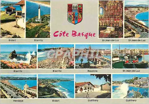 Cartes postales moderne Cote Basque Bidart Biarritz St Jean de Luz