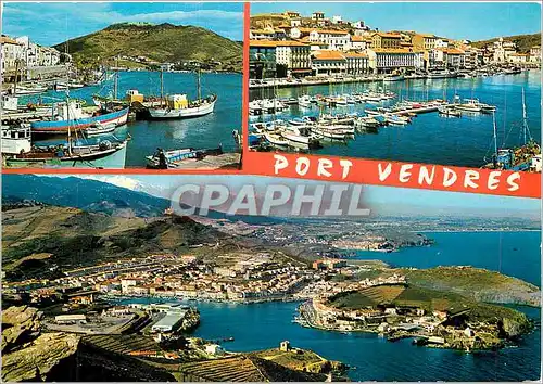 Cartes postales moderne Port Vendres Le port de peche et de Plaisance vue generale