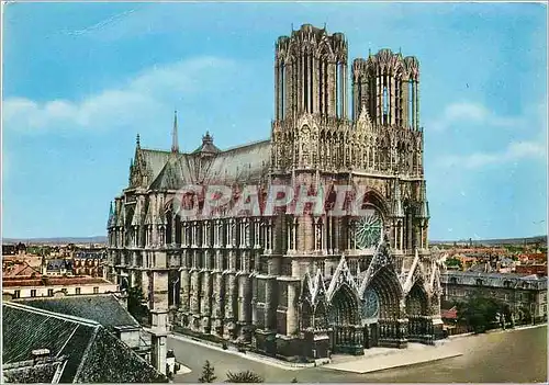 Cartes postales moderne Reims Marne La Cathedrale Vue d'ensemble