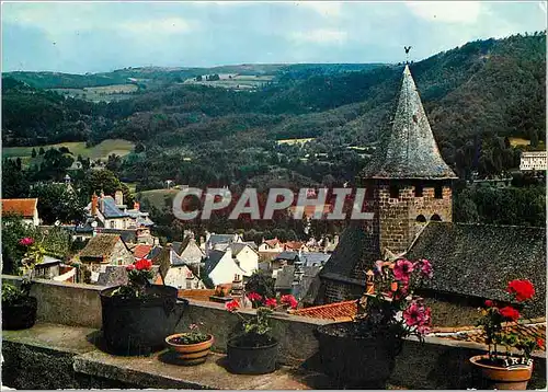 Moderne Karte Vic sur Cere Cantal Vue d'ensemble