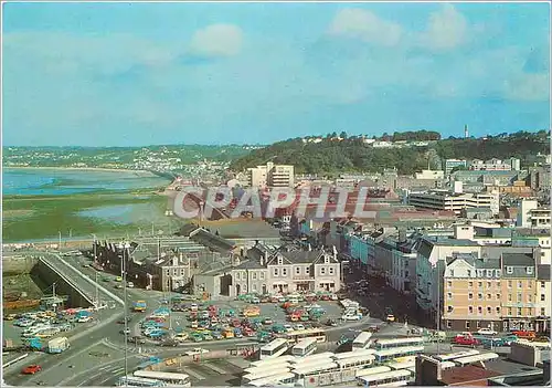 Cartes postales moderne St Helier Jersey The town seen from Fort