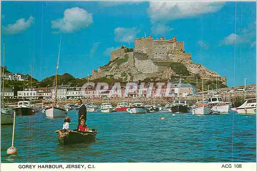 Cartes postales moderne Gorey Harbour and Mont Orgueil Castle Jersey