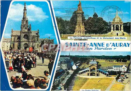 Moderne Karte Sainte Anne d'Auray son Pardon