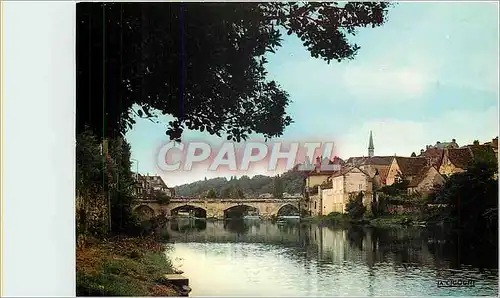 Moderne Karte Argenton sur Creuse Les bords de la Creuse