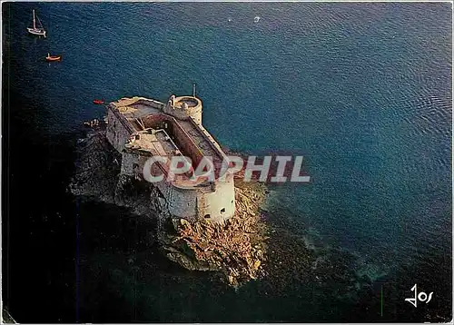 Cartes postales moderne Carantec Le chateau du Taureau qui defendait l'entree de la riviere de Morlaix contre les Anglai