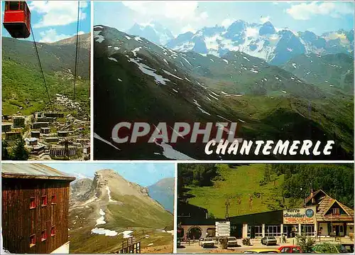 Moderne Karte Chantemerle Serre Chevalier Hautes Alpes