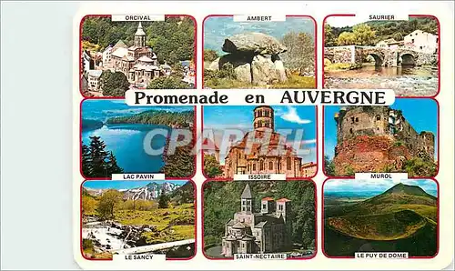 Cartes postales moderne Promenade en Auvergne Orcival Ambert Saurier