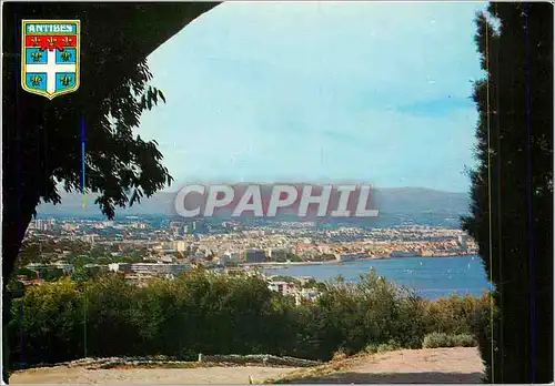 Cartes postales moderne Cote d'Azur Antibes Vue panoramique