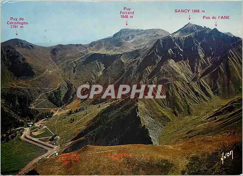 Moderne Karte En Auvergne Le Massif du Sancy