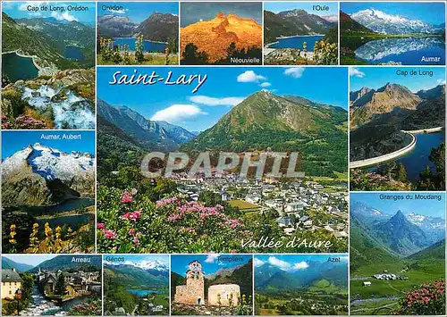 Cartes postales moderne Haute Vallee d'Aure Saint Lary et la Pla d'Adet les sites remarquables des environs