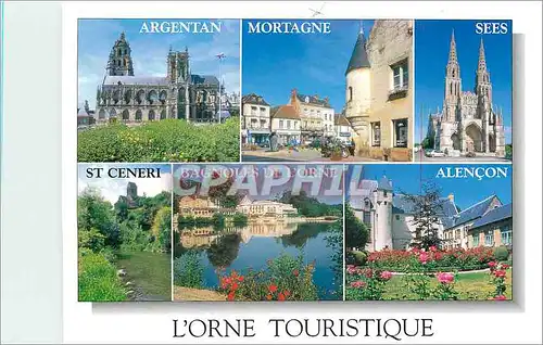 Cartes postales moderne L'Orne Touristique Argentan Mortagne Sees St Ceneri Alencon