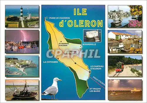 Moderne Karte Ile d'Oleron Charente Maritime