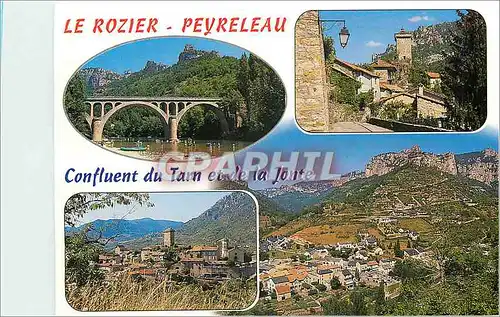 Cartes postales moderne Au confluent des Gorges du Tarn et de la Jonte Peyreleau Aveyron