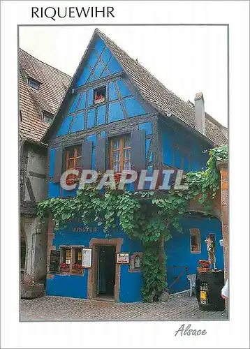 Moderne Karte Riquewihr Alsace Haut Rhin