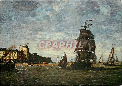 Cartes postales moderne Louis Alexandre Dubourg Voiliers devant Honfleur