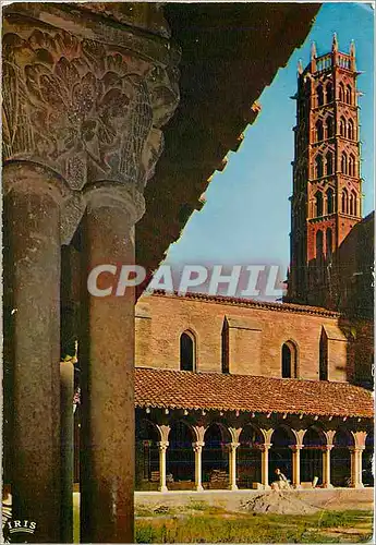 Cartes postales moderne Toulouse Ville d'Art cite des Violettes Le clocher et le cloitre gothique des Jacobins