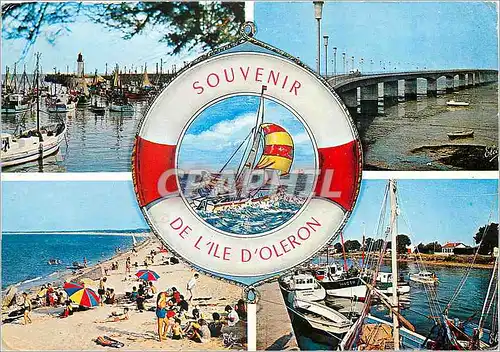 Moderne Karte Ile d'Oleron de gauche a droite