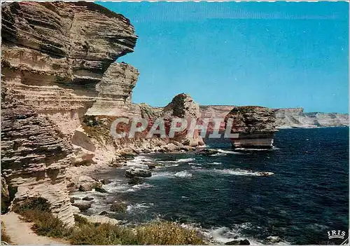 Moderne Karte Bonifacio Les Falaises