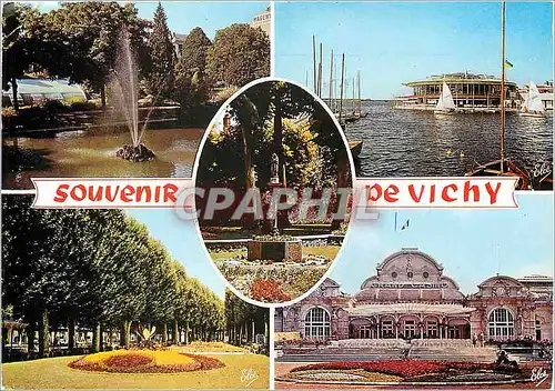 Cartes postales moderne Vichy Allier de gauche a droite Le Lac