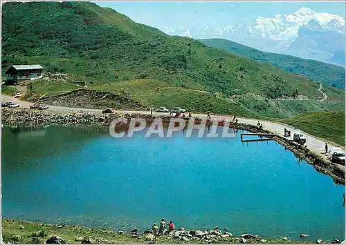 Cartes postales moderne Samoens Haute Savoie Col et lac de la Joue Plane et le massif du Mont Blanc