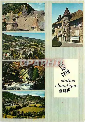 Cartes postales moderne Vic sur Cere Vues generales Le Pas de Cere La maison des princes de Monaco