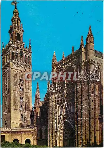 Moderne Karte Sevilla La Catedrale et la Giralda