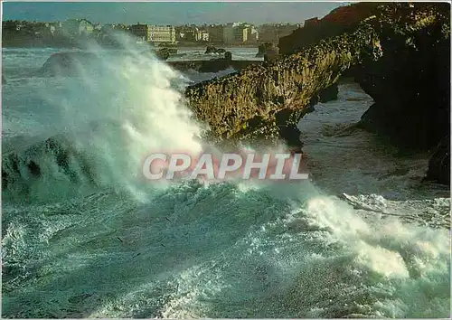 Moderne Karte Biarritz Gros temps sur Biarritz